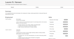 Desktop Screenshot of laurenhansen.net